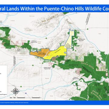 Puente-Chino Hills Wildlife Corridor Map