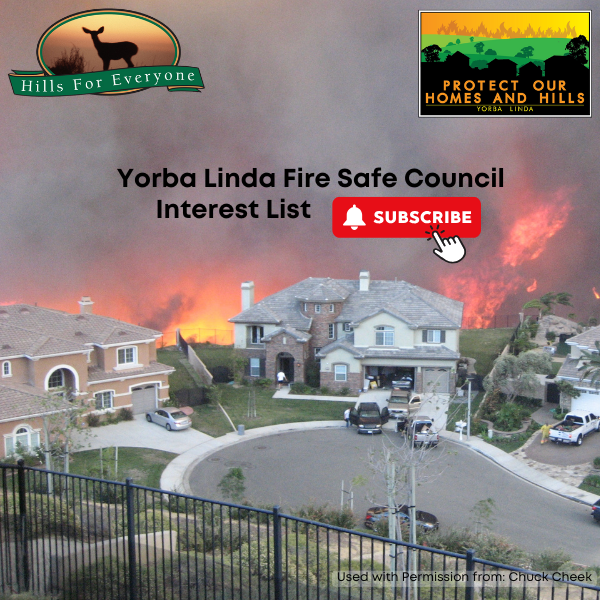 Yorba Linda Fire Safe Council to Launch